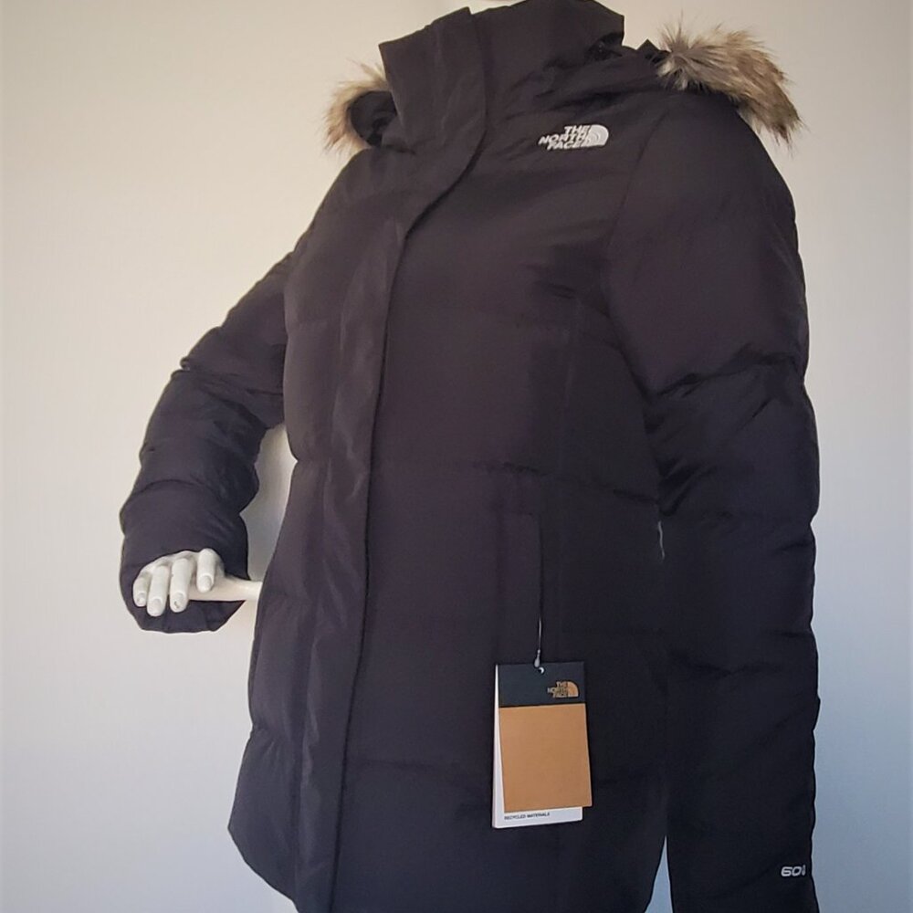 THE NORTH FACE WOMEN GOTHAM GOOSE DOWN PUFFER JACKET Black size S, M, L, XL, XXL - Picture 2 of 8